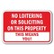 Signmission Safety Sign, 12 in Height, Aluminum, No Solicting - No Loite A-1218 No Solicting - No Loite - alternate 1